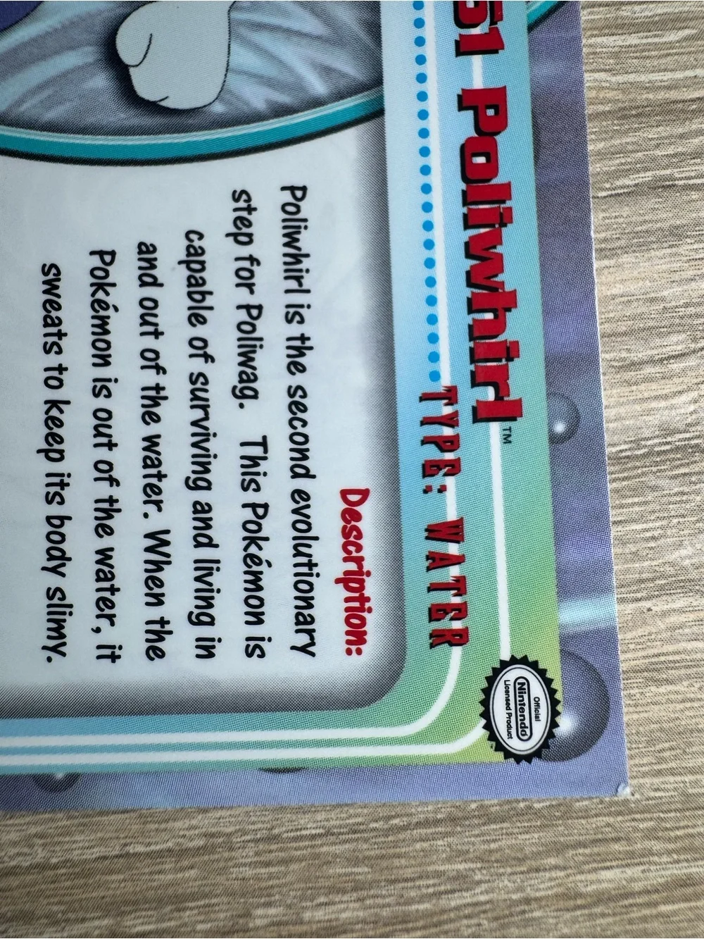 Poliwhirl #61/Pokemon 2000 Topps Chrome